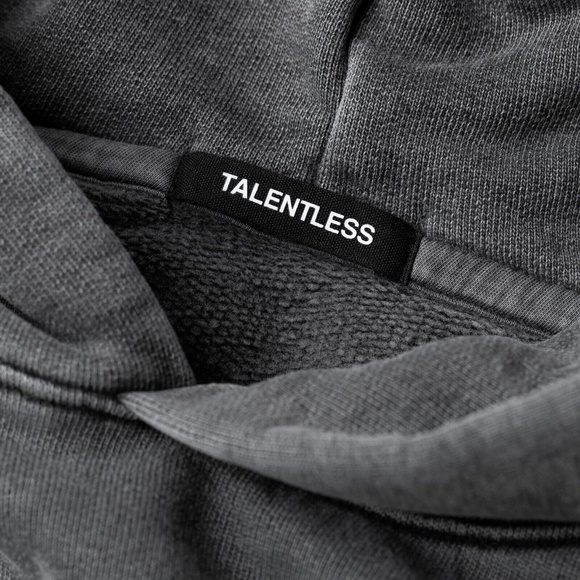 TALENTLESS Scott Disick Fleece Hoodie Sweatshirt Steel Grey Gray Men's Medium - Picture 3 of 5